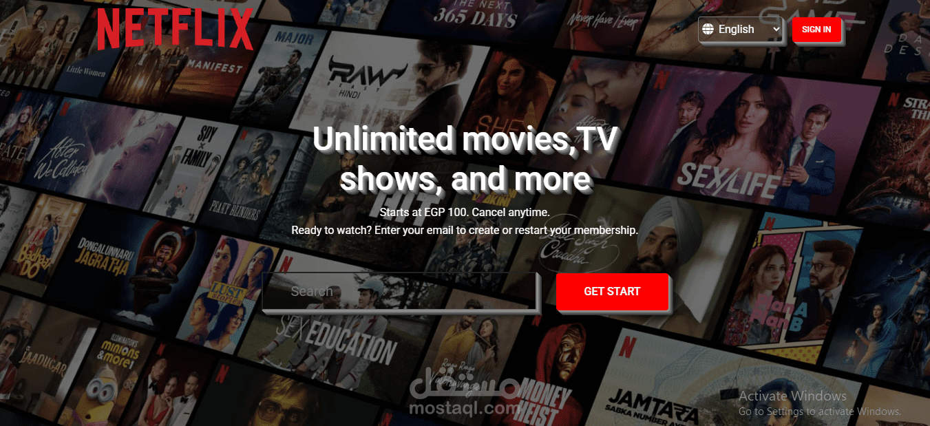 Netflix Clone — واجهة مستخدم شبيهة بـ Netflix