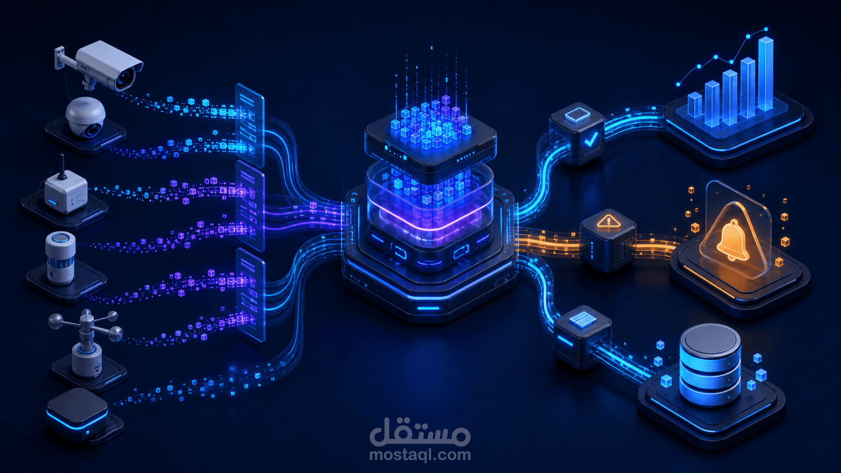 تطوير نظام لمعالجة أحداث IoT والتحليل المرئي باستخدام Node.js وKafka