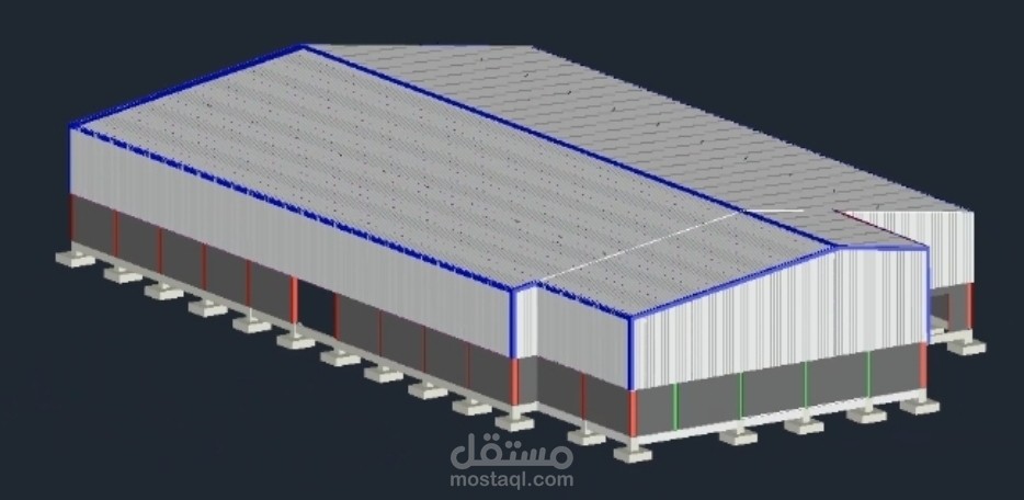 تصميم هنجر صالة رياضية