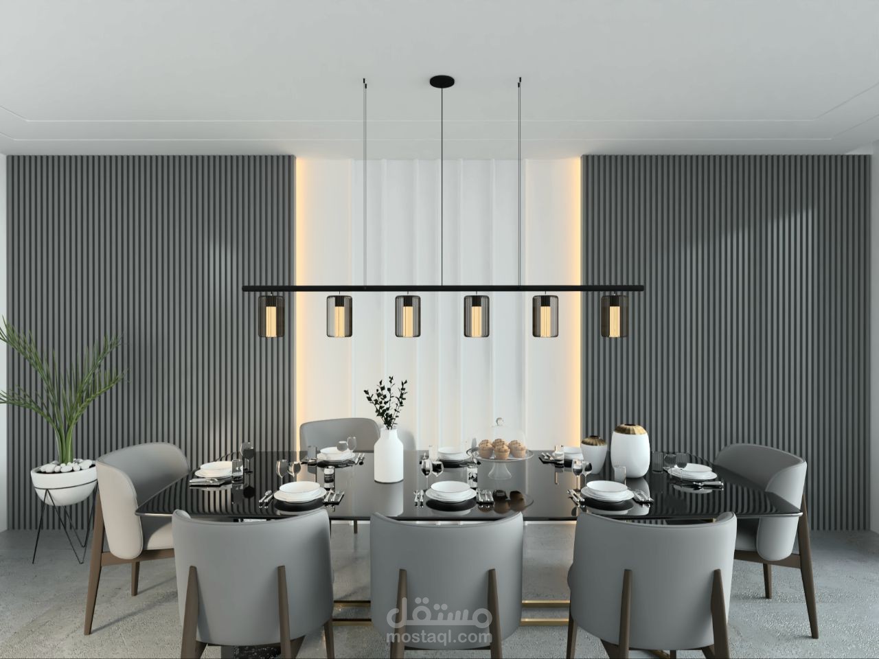 تصميم ديكور داخلي لغرفه تناول طعام
