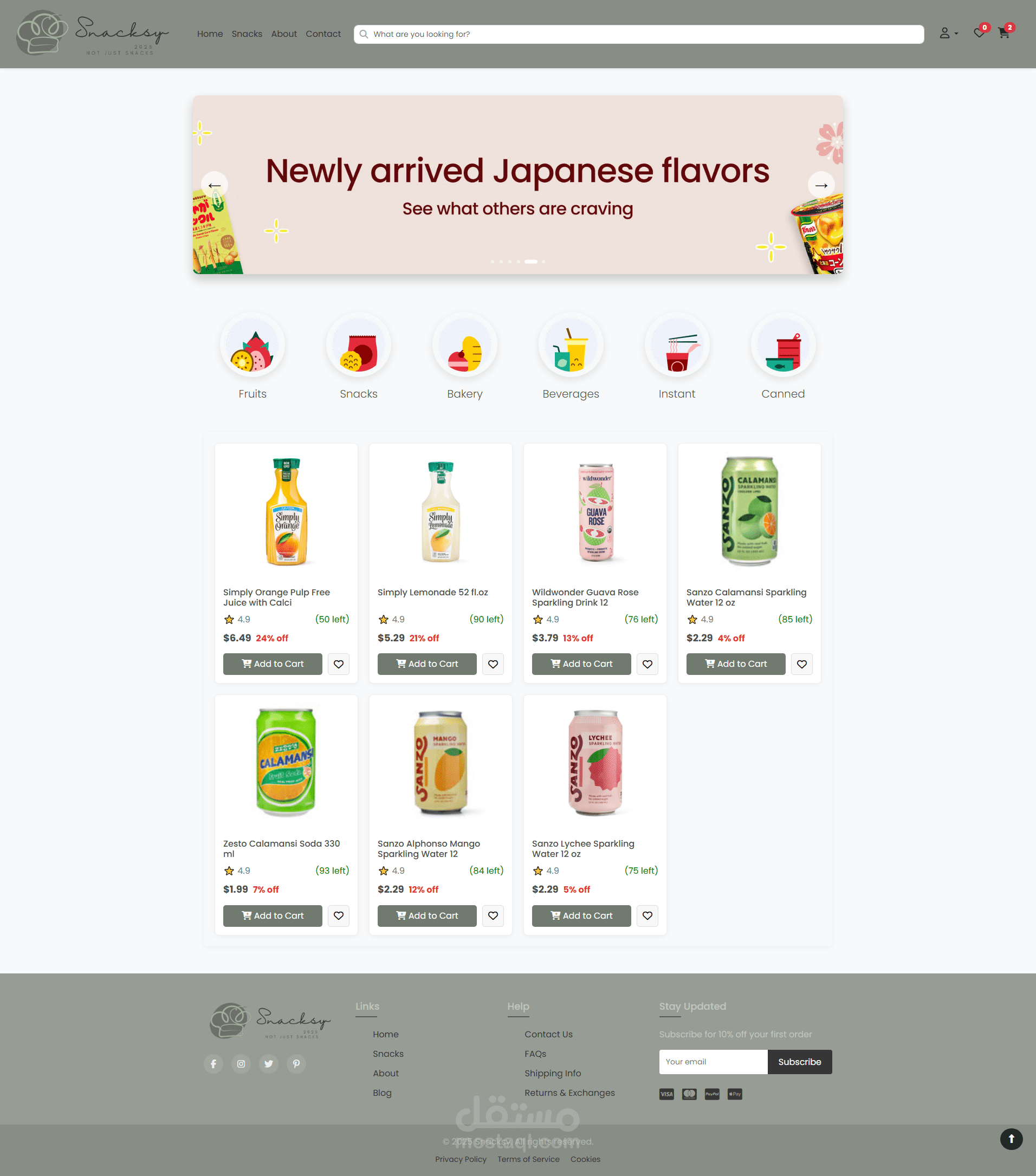 Snacksy: a food-ordering/snack-delivery platform with a user authentication system.