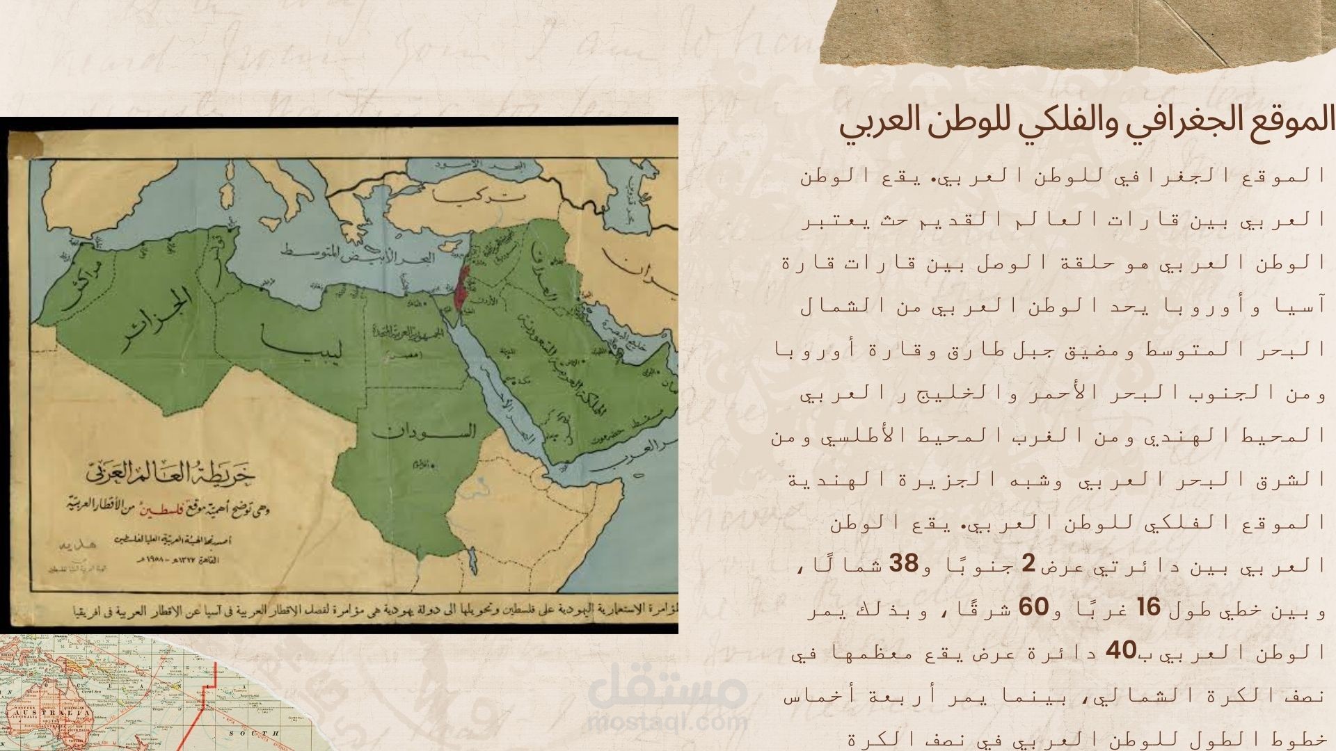 بوربوينت عن الوطن العربي