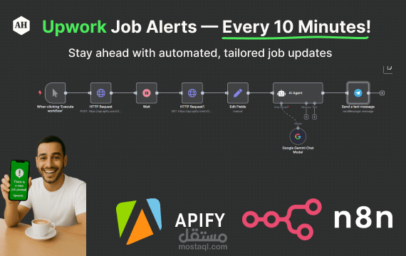 استلام فرص عمل منصة ابورك على تيليجرام تلقائيًا كل عشر دقائق