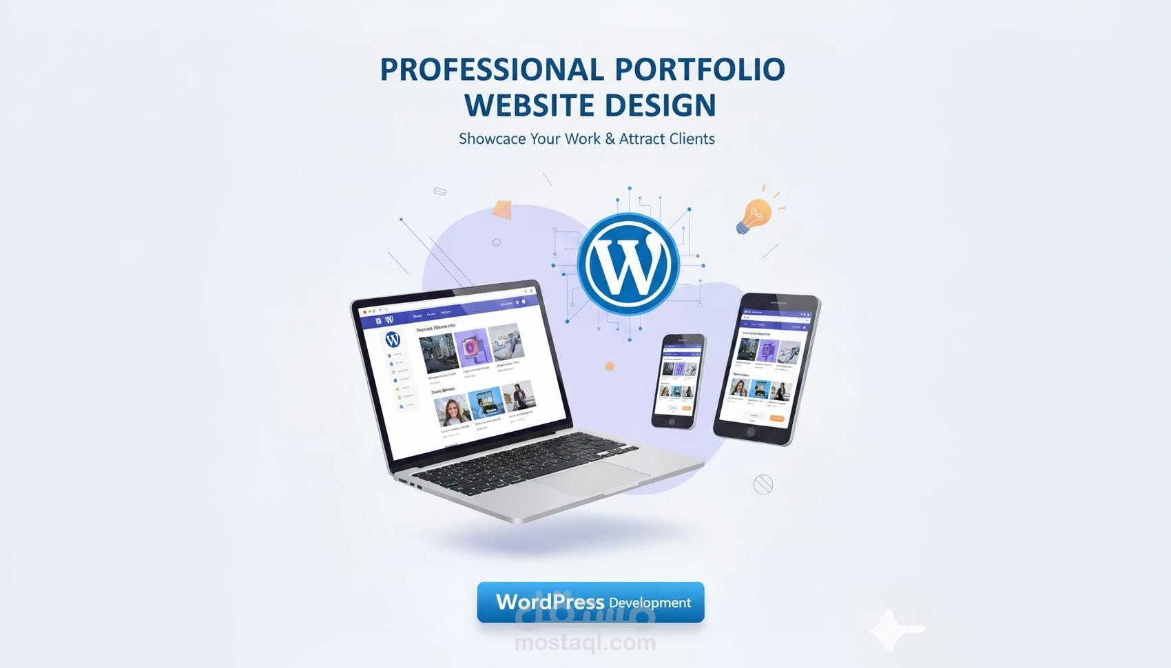 تصميم portfolio احترافي