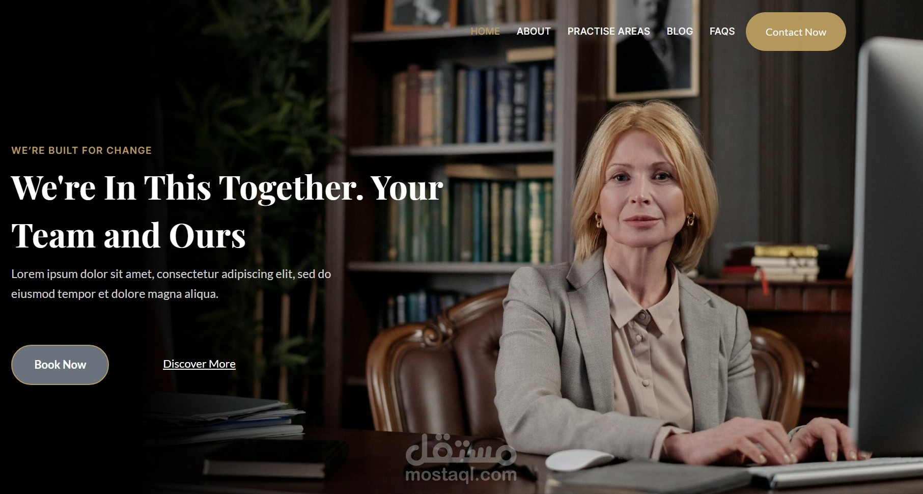 تصميم  Lawyer portfolio احترافي