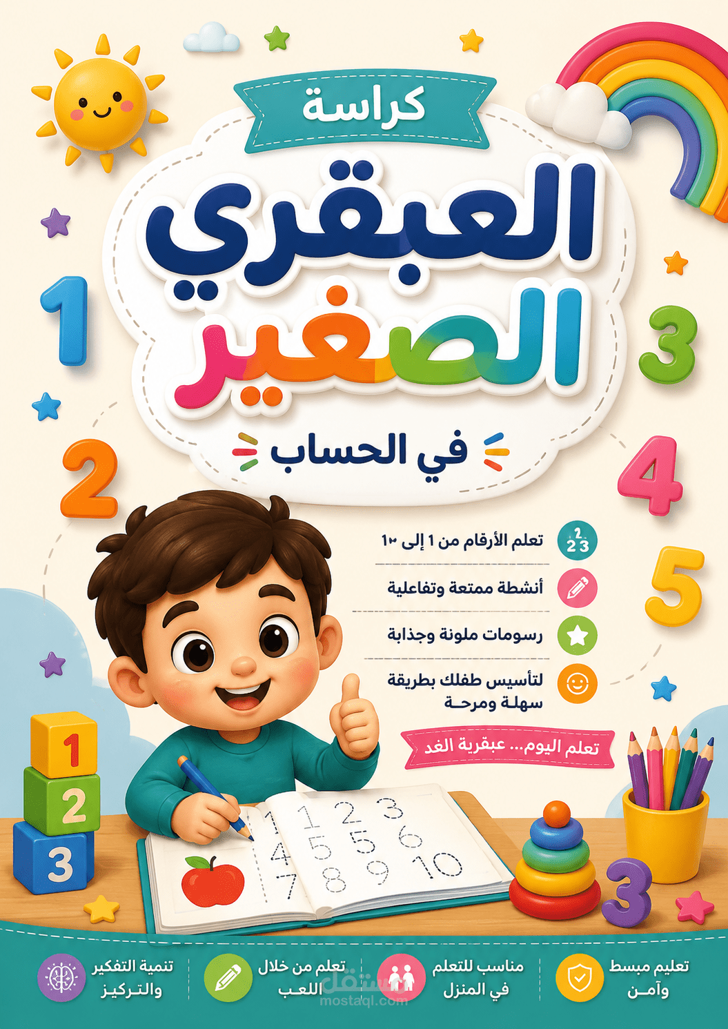 تصميم Workbook تعليمي للأطفال