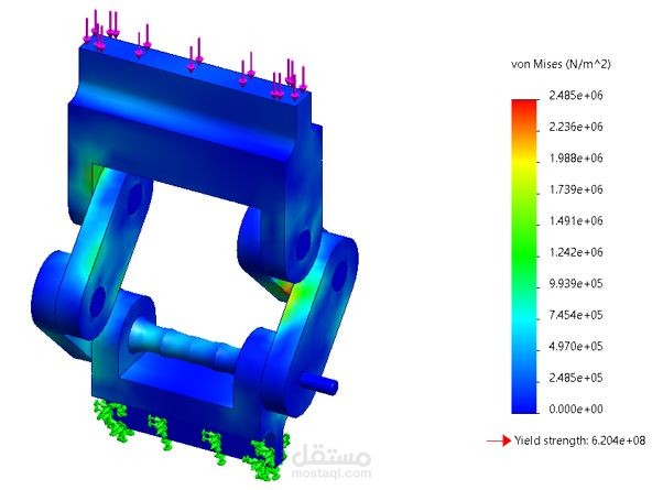 Design, Optimization, and Simulation of a Mechanical Test Fixture