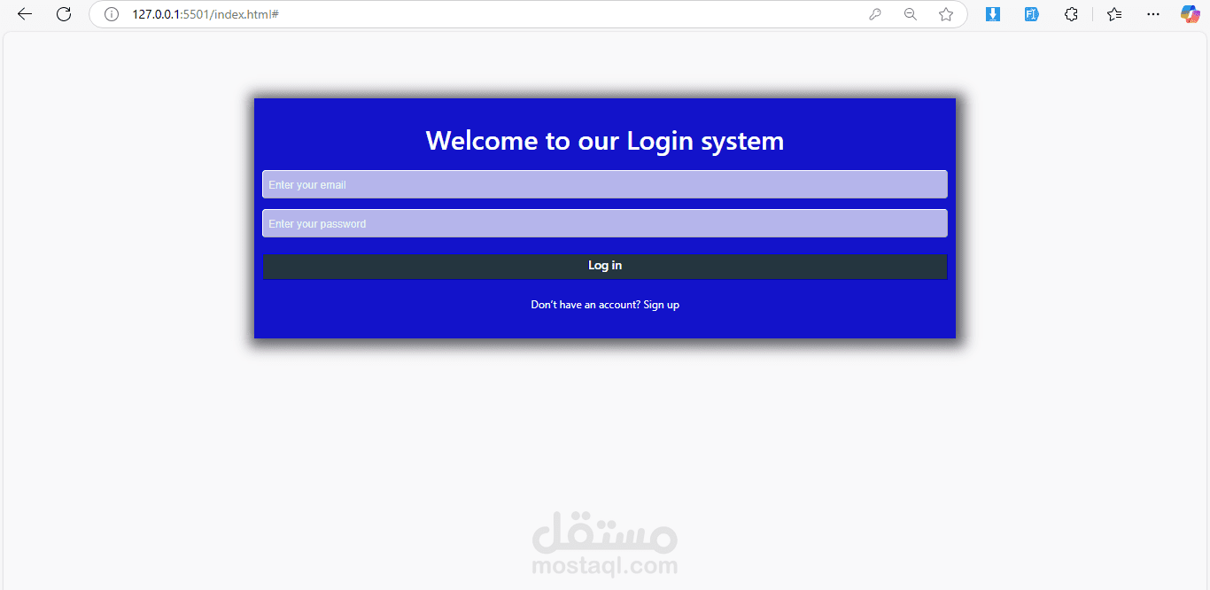 login,register pages