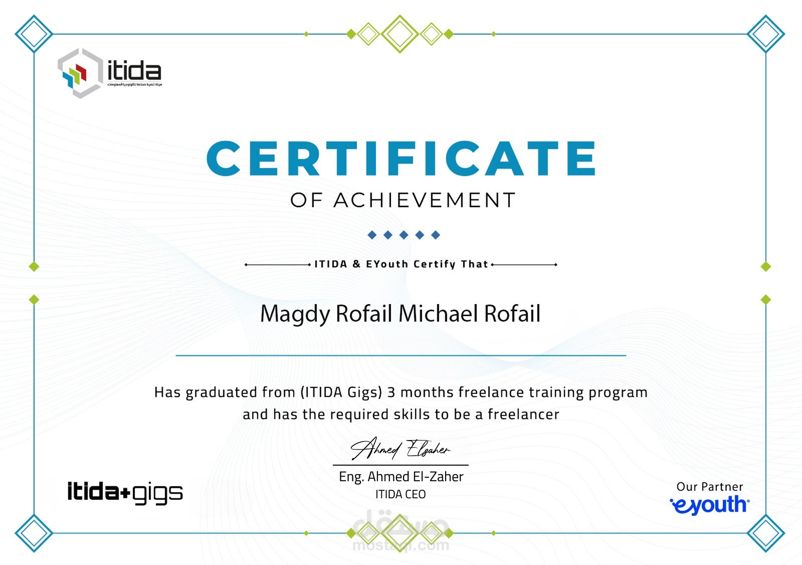 "مرفق:شهاداتى الخبرة - شركة كرافت العالمية متعددة الجنسيات ومجموعة جولدى (أجمد بهجت ) وشركة فاملى نيوترشن و دبلومة إدارة الأعمال و دبلومة التسويق"2- موذج احترافي لتتبع الميزانية وتحليل الأداء المالي باستخدام Excel – مع مؤهلات إدارية وتسويقية موثقة