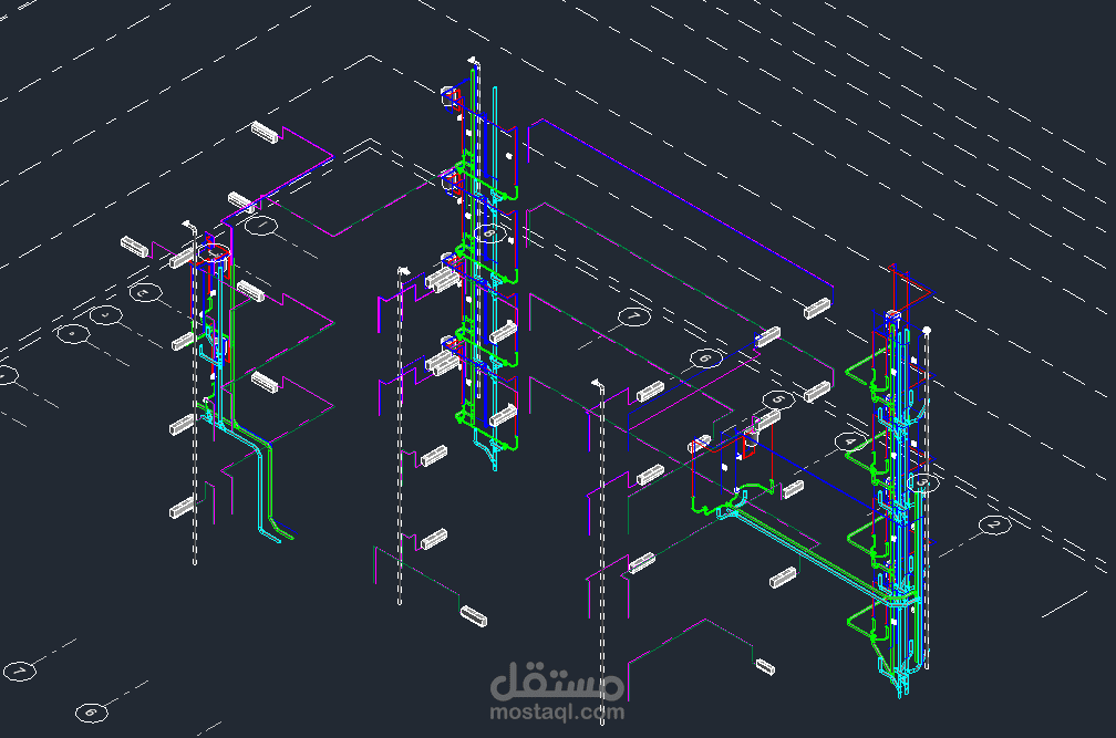 اعمل مهندس ميكانيكا اقوم بتصميم الانظمة المختلفة مثل (HVAC, Firefighting, Plumbing)