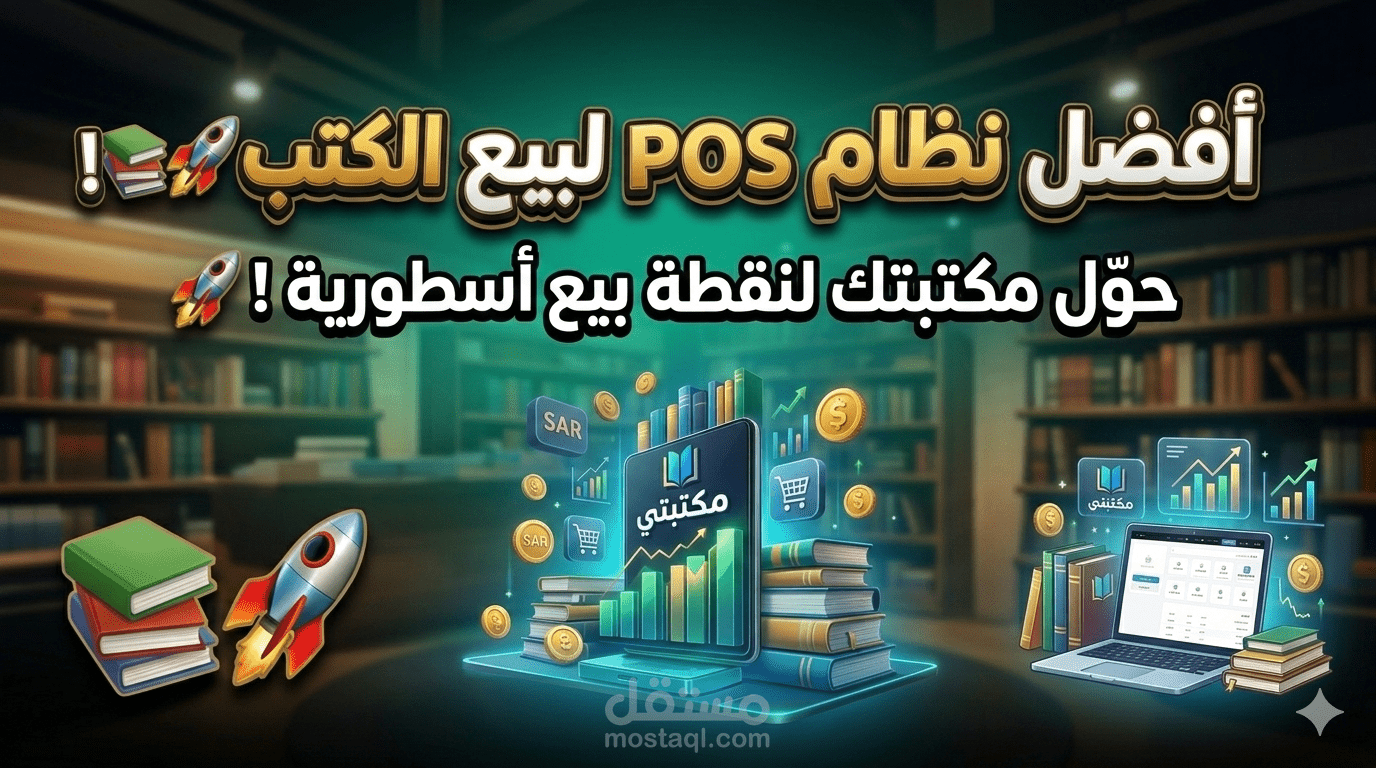 Maktabati POS -- برمجة منظومة كاشير و إدارة مكتبات ومخزون مع نقطة بيع (POS) باستخدام Django
