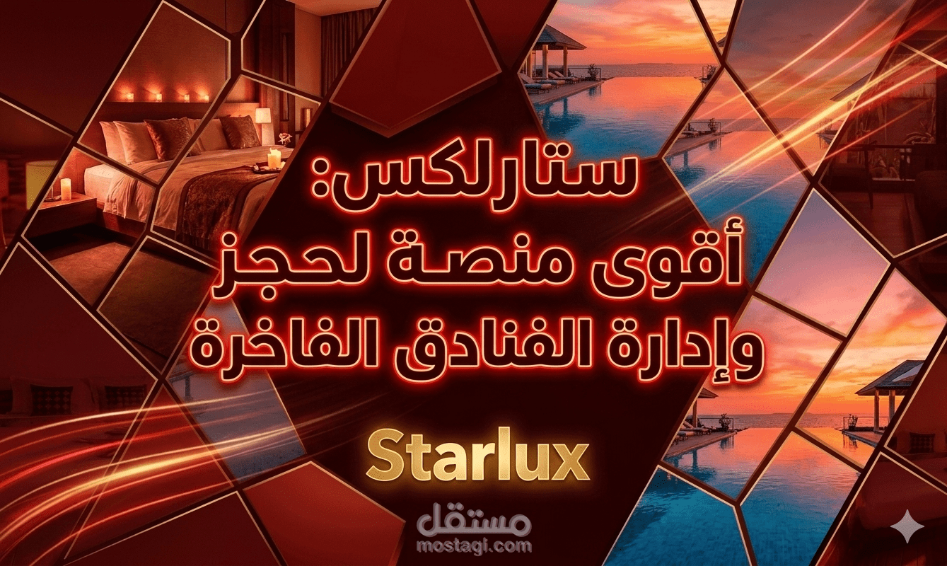 Starlux – اقوى منصة لحجز وإدارة الفنادق الفاخرة.