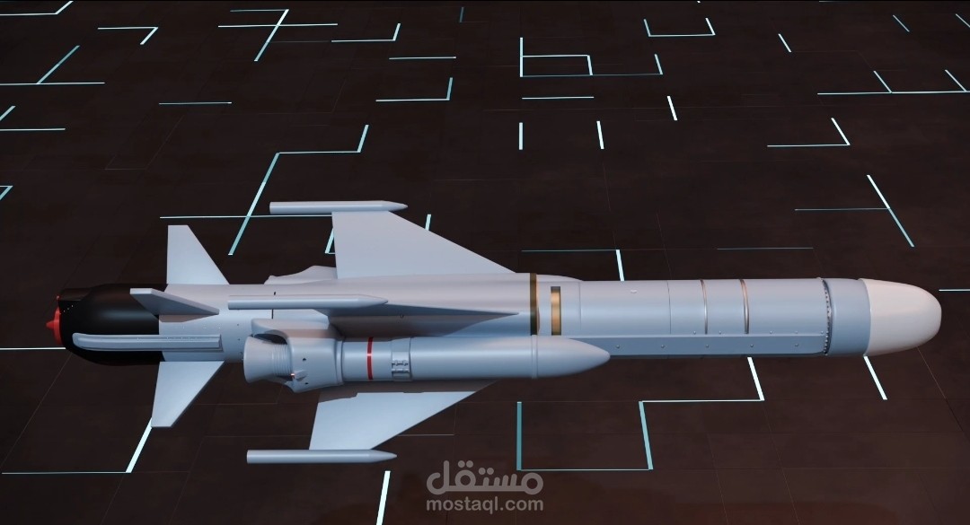 3d rocket animation