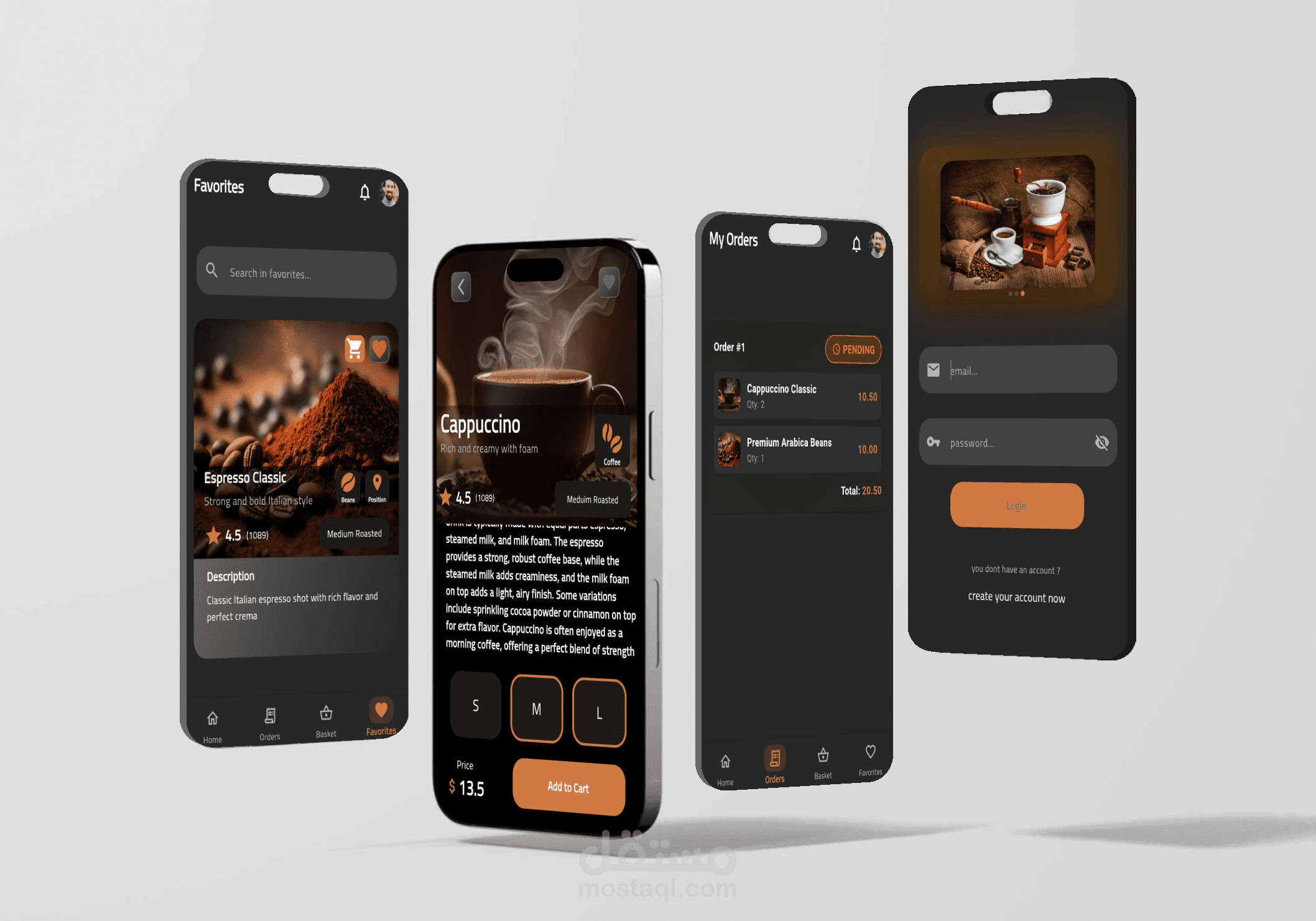 Coffee Shop App – تطبيق متجر قهوة عصري