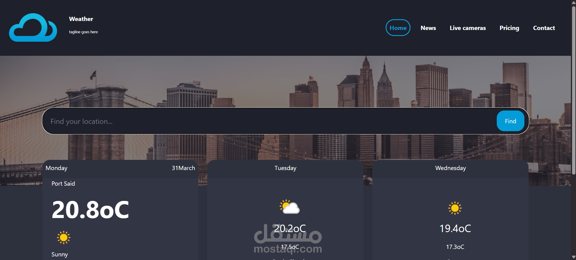 weather web app