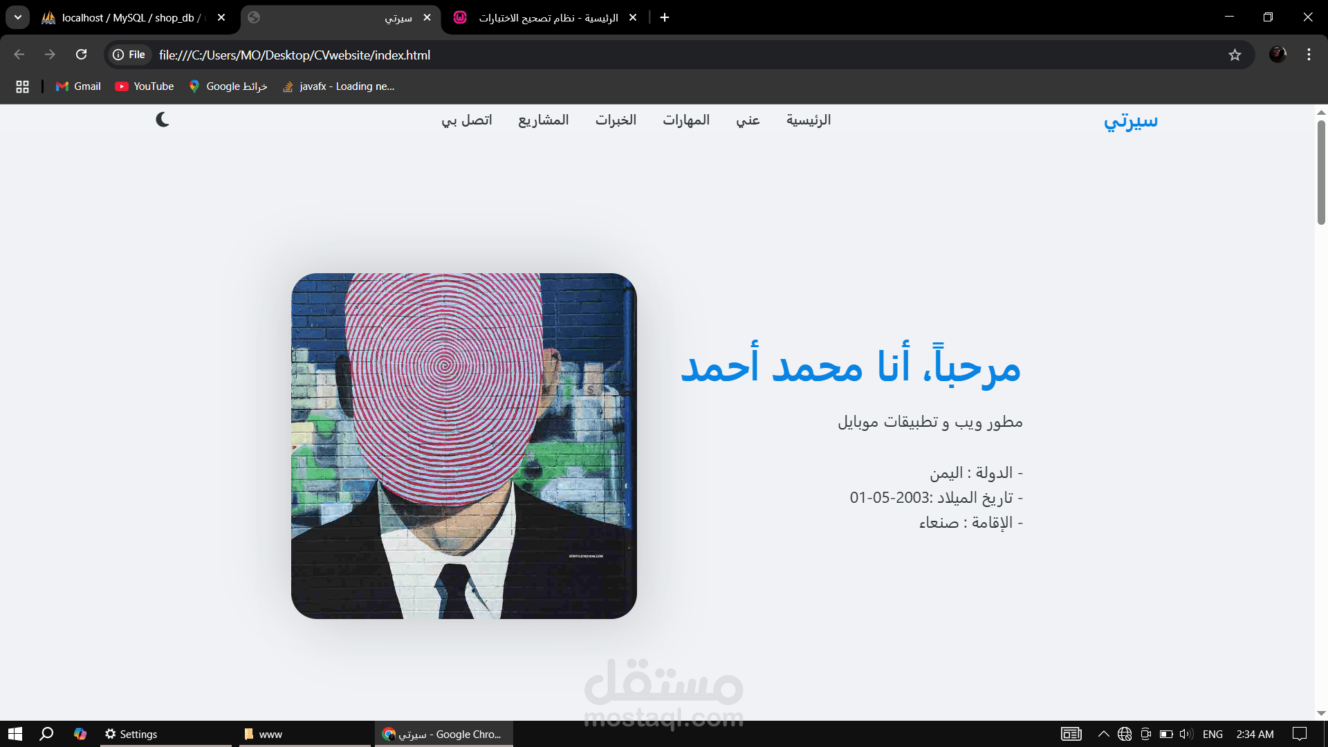 CV-website