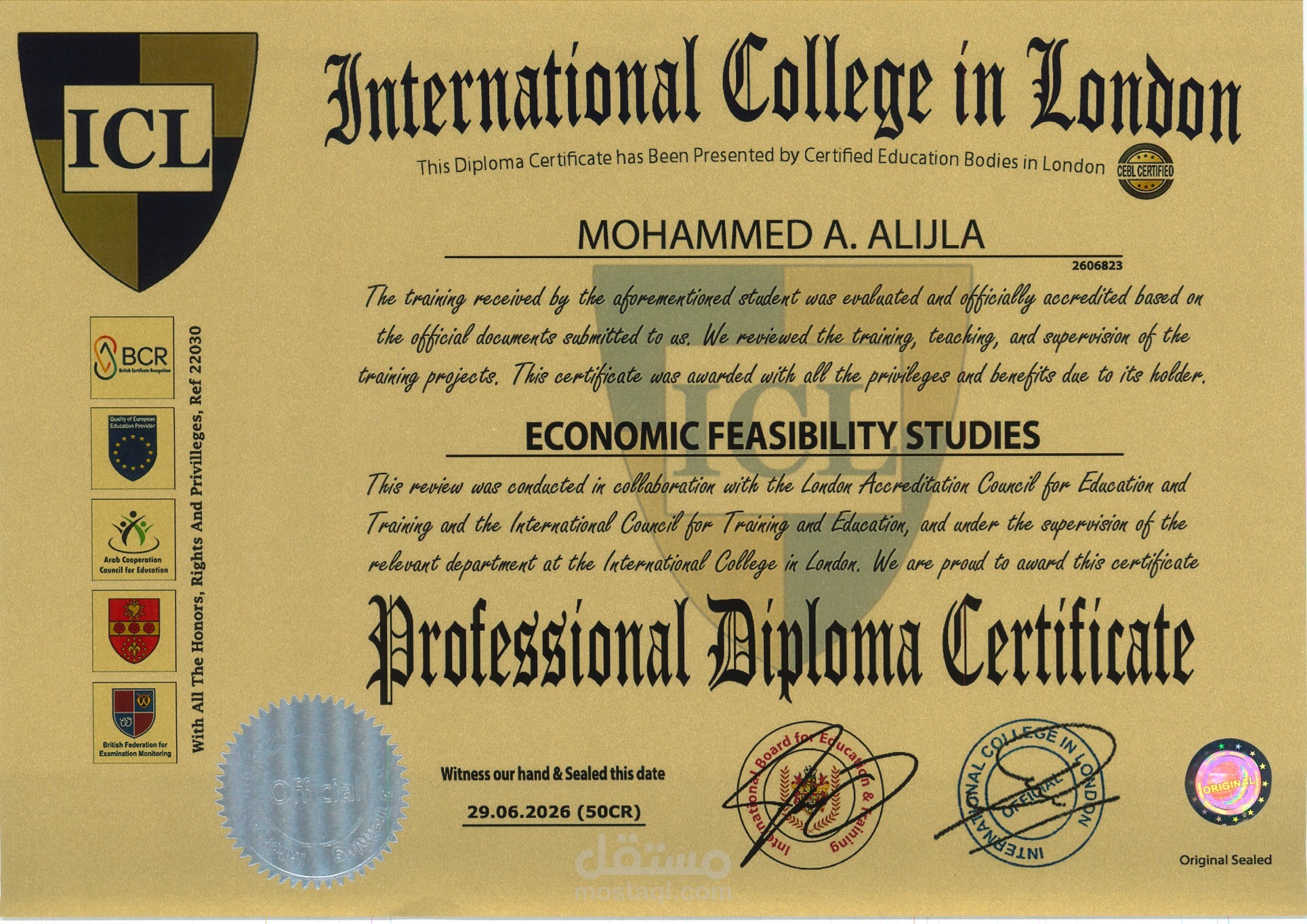 economical feasibility study
