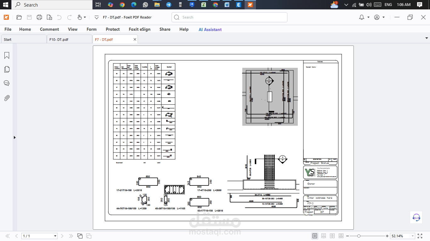 shopdrwing with revit for founditions