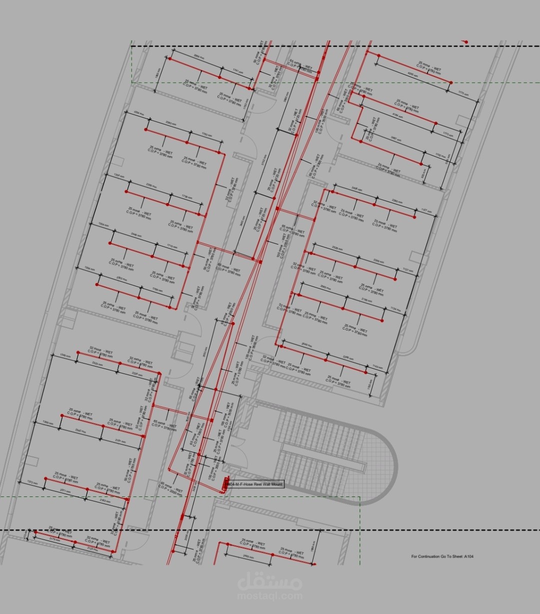 Firefighting system for large school