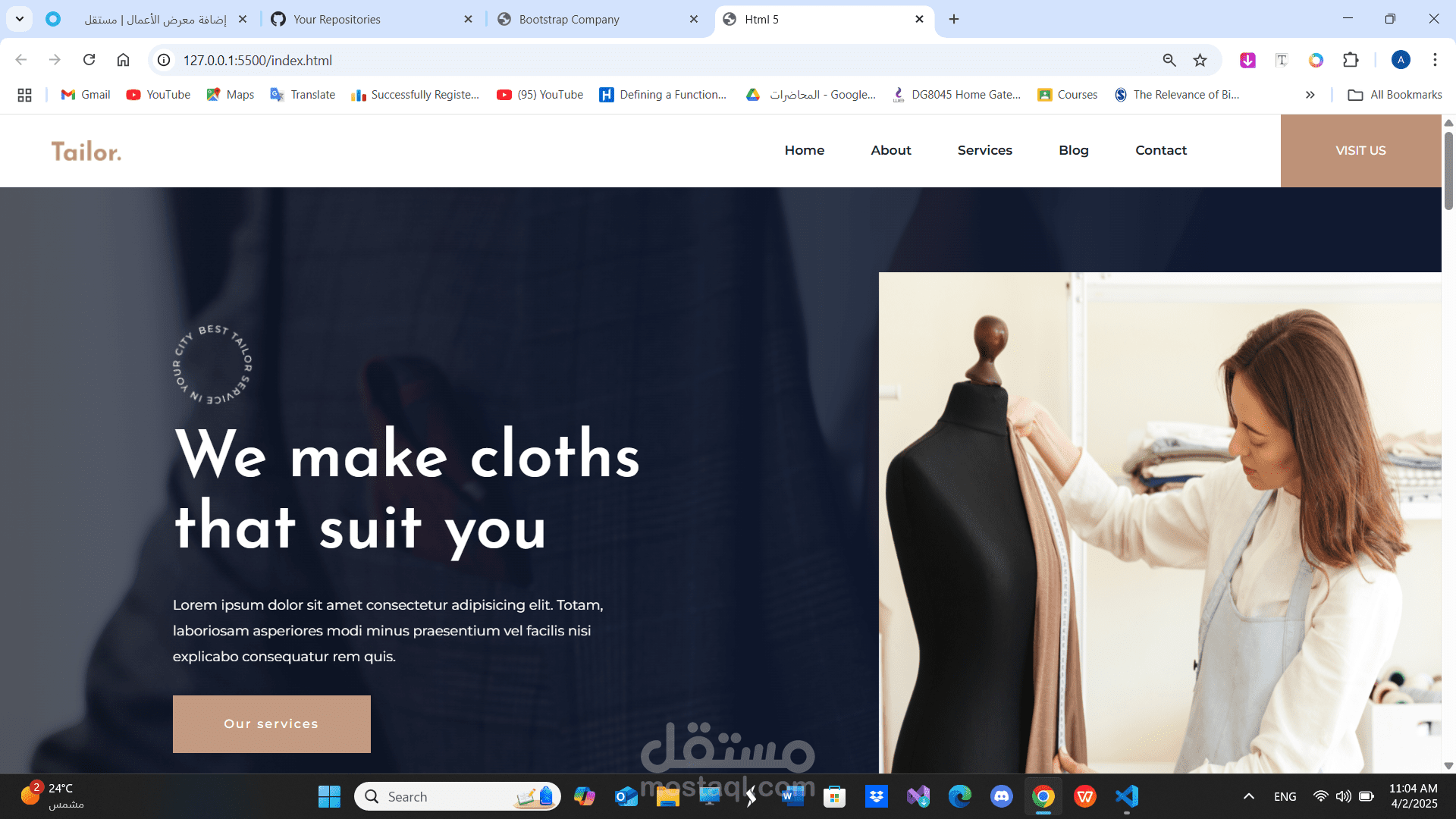 Tailor Website
