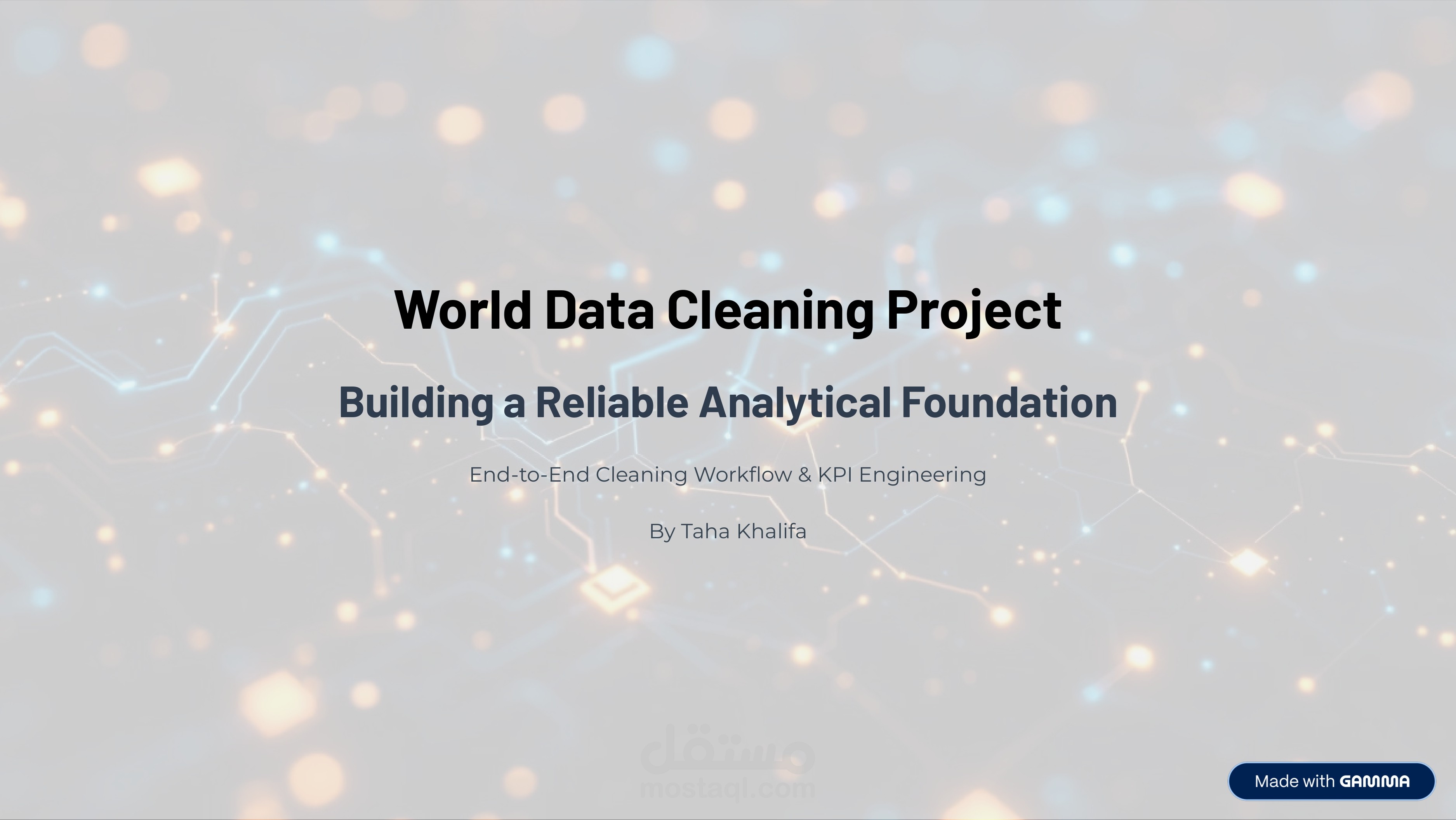 World Data Cleaning & Analytical Questions Project