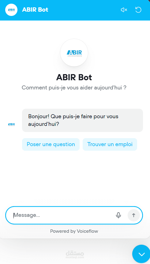 تطوير روبوت محادثة ذكي باستخدام Voiceflow