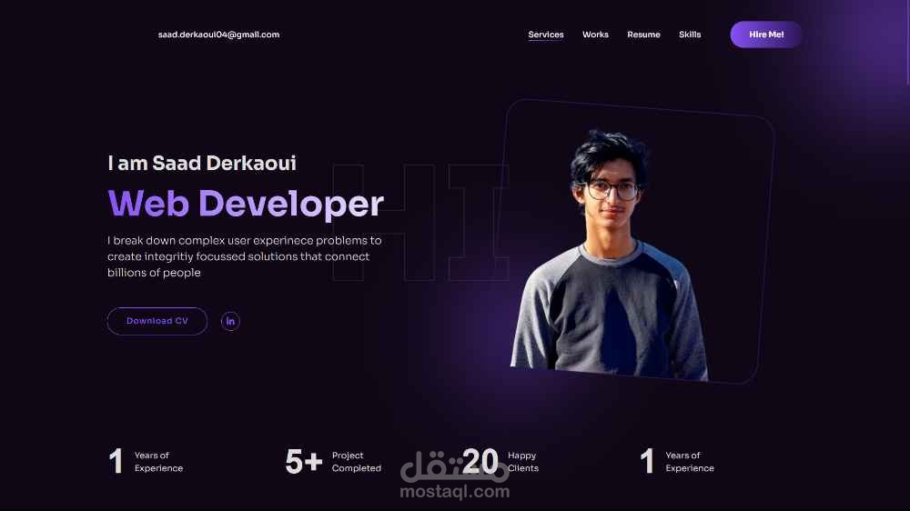Portfolio - أعمالي في تطوير الويب باستخدام Laravel