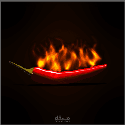 فكرة اعلان مطعم لمأكولات سبايسي