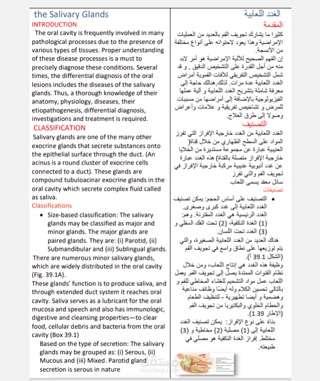 الغدد اللعابية (مقال طبي)