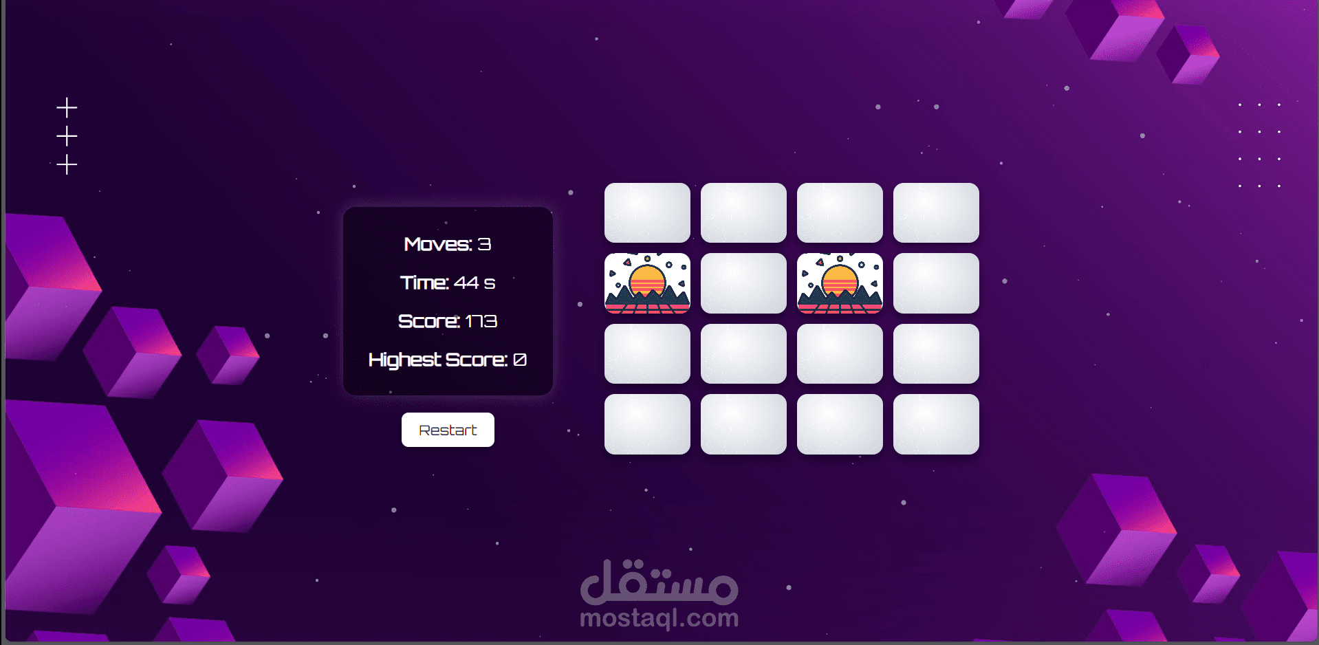 Memory Matching Card Game