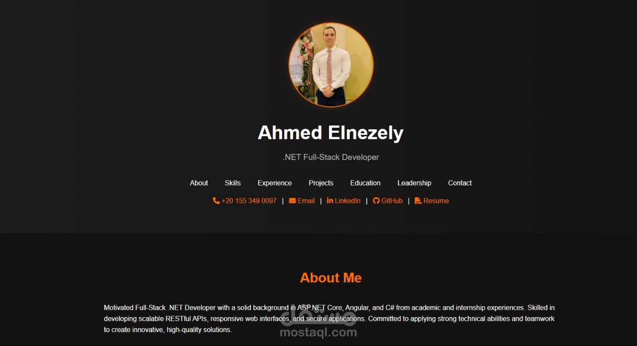 تصميم وإنشاء بورتفوليو تفاعلي باستخدام HTML وCSS وJavaScript