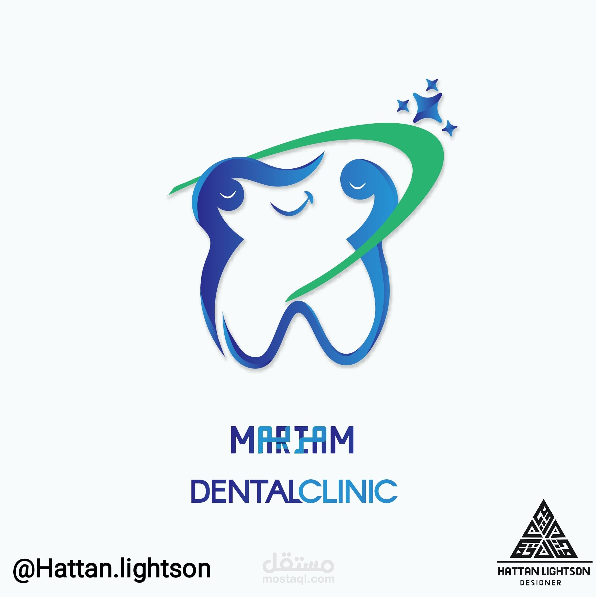 شعار احترافي لطبيبة أسنان