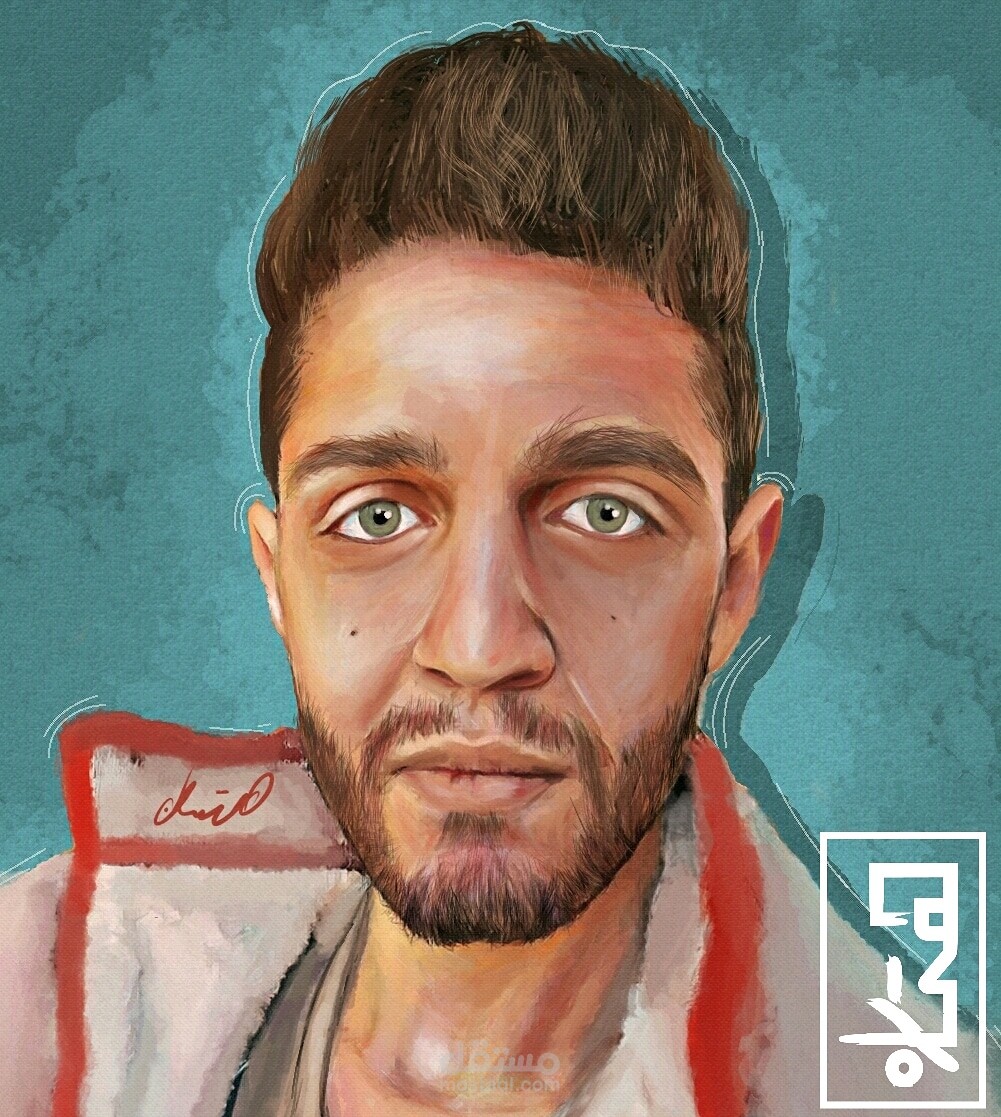 digital portrait art  رسم رقمي بورتريه
