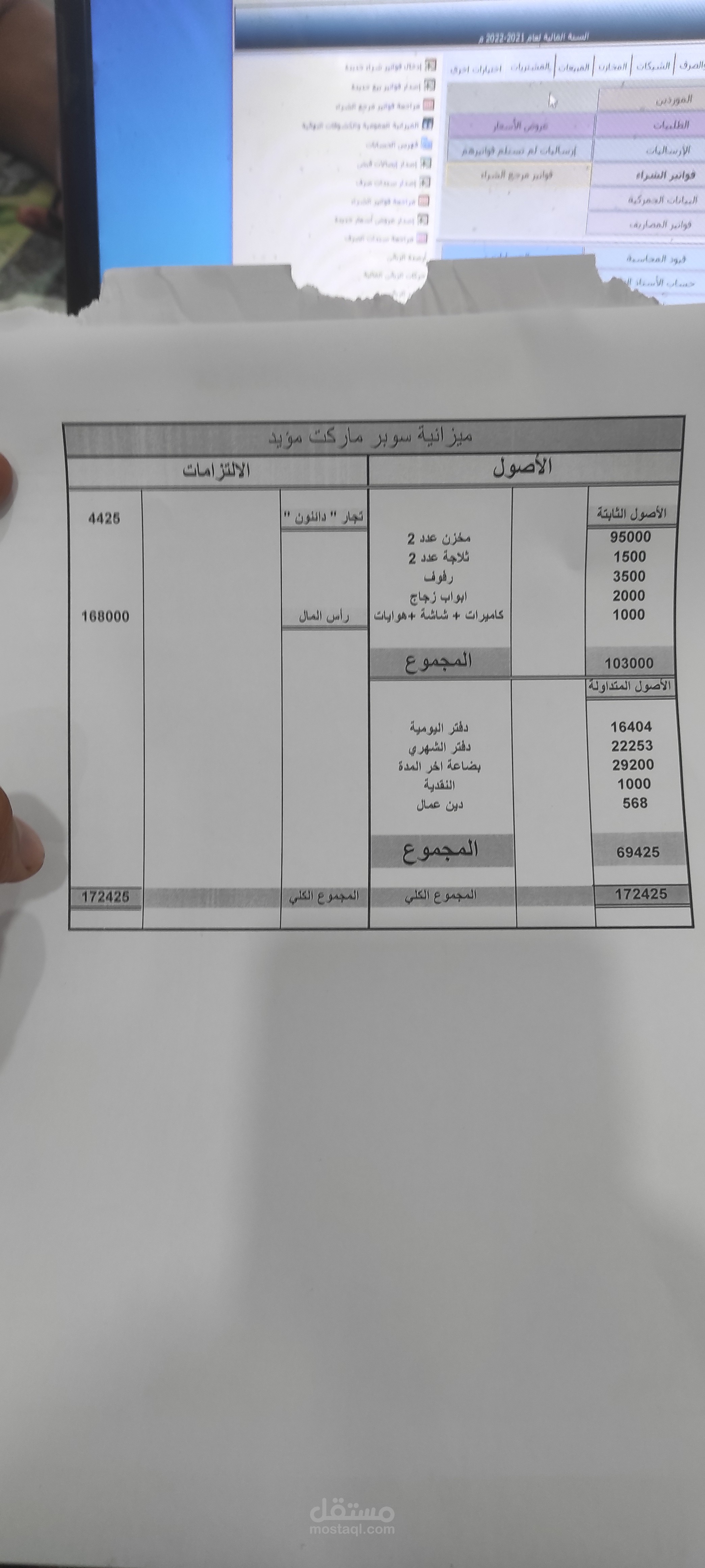ميزانية عمومية