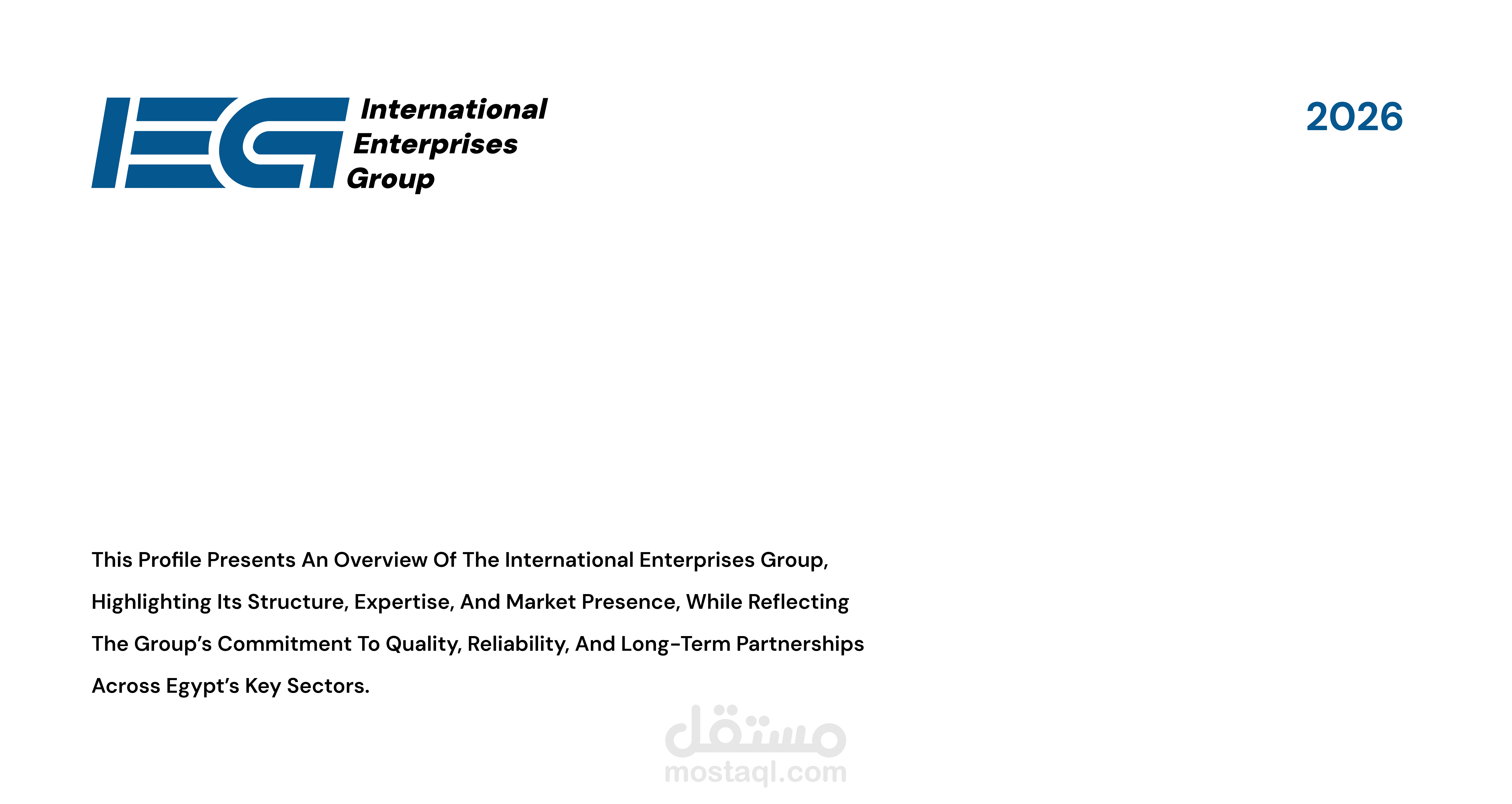 IEG Company Profile