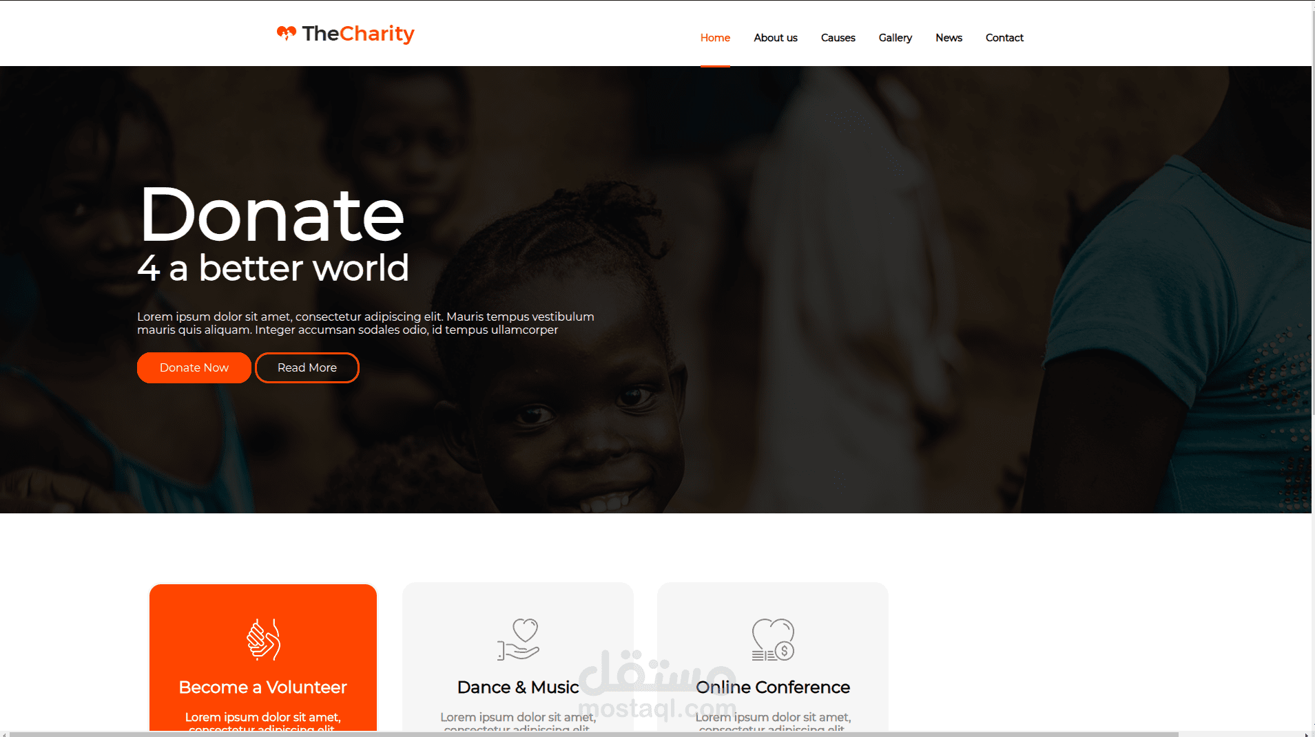 website for chairty