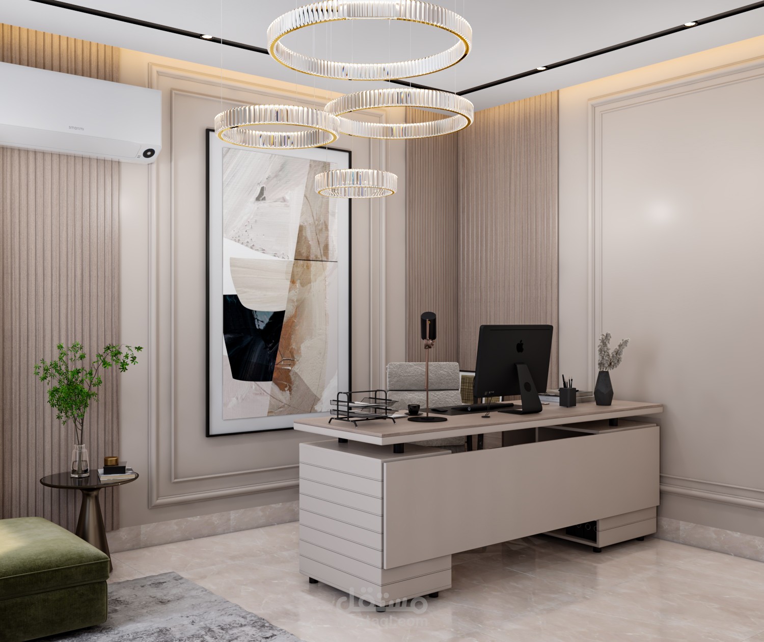 تصميم غرفة مكتب خاصة