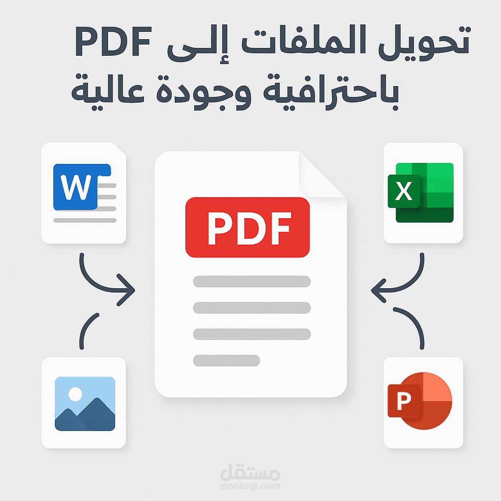 تحويل الملفات إلى PDF باحترافية وجودة عالية