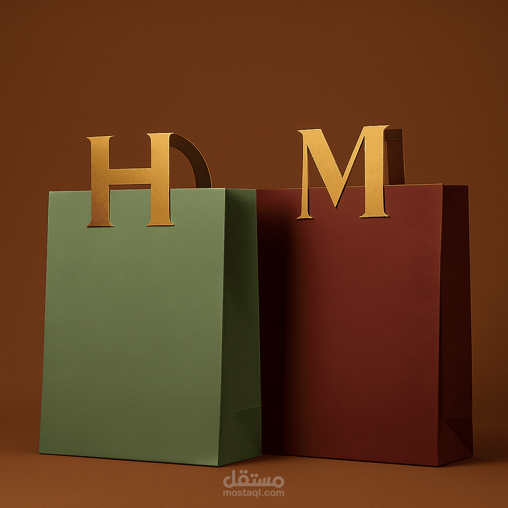 تصميم اكياس لماركه للملابس الفاخره