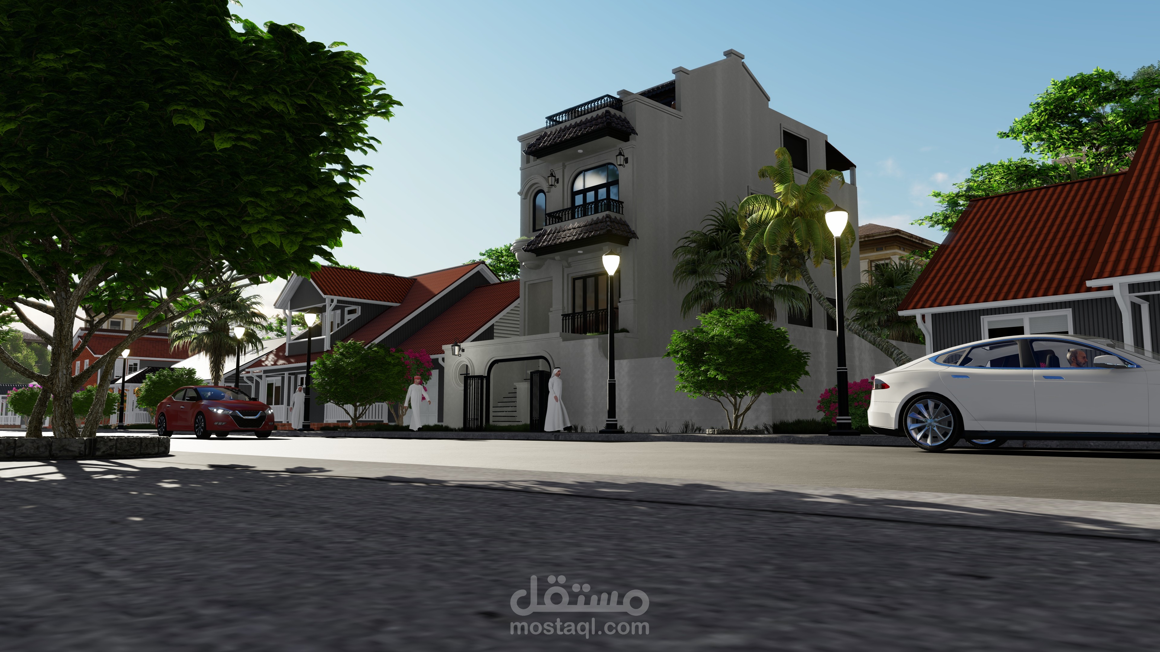 تصميمات خارجى لفراغات سكنية