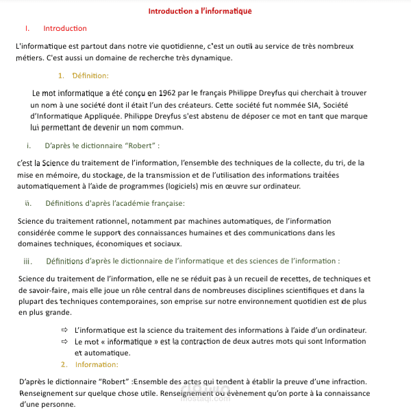 كتابة دروس و تحويلها الى pdf