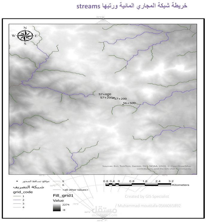 خرائط السيول وتحليل هيدرولوجي