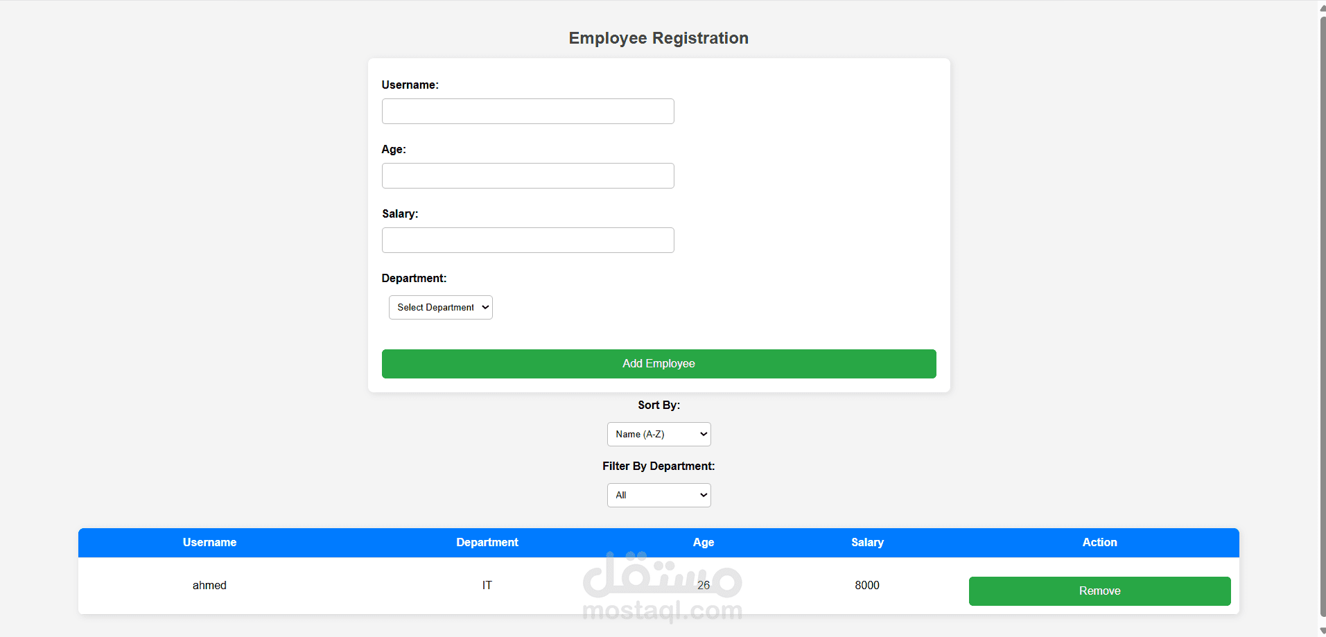 Employee Form