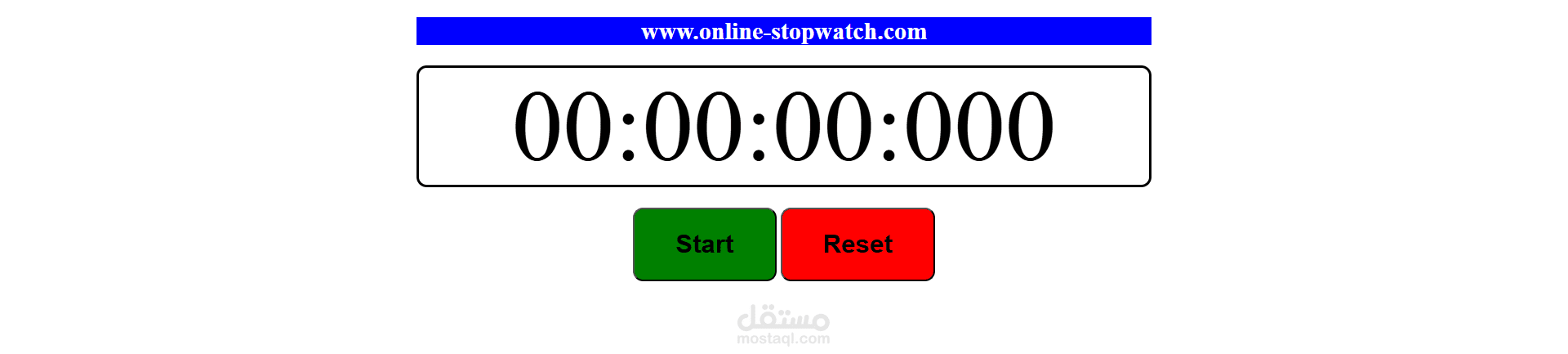 online stop watch