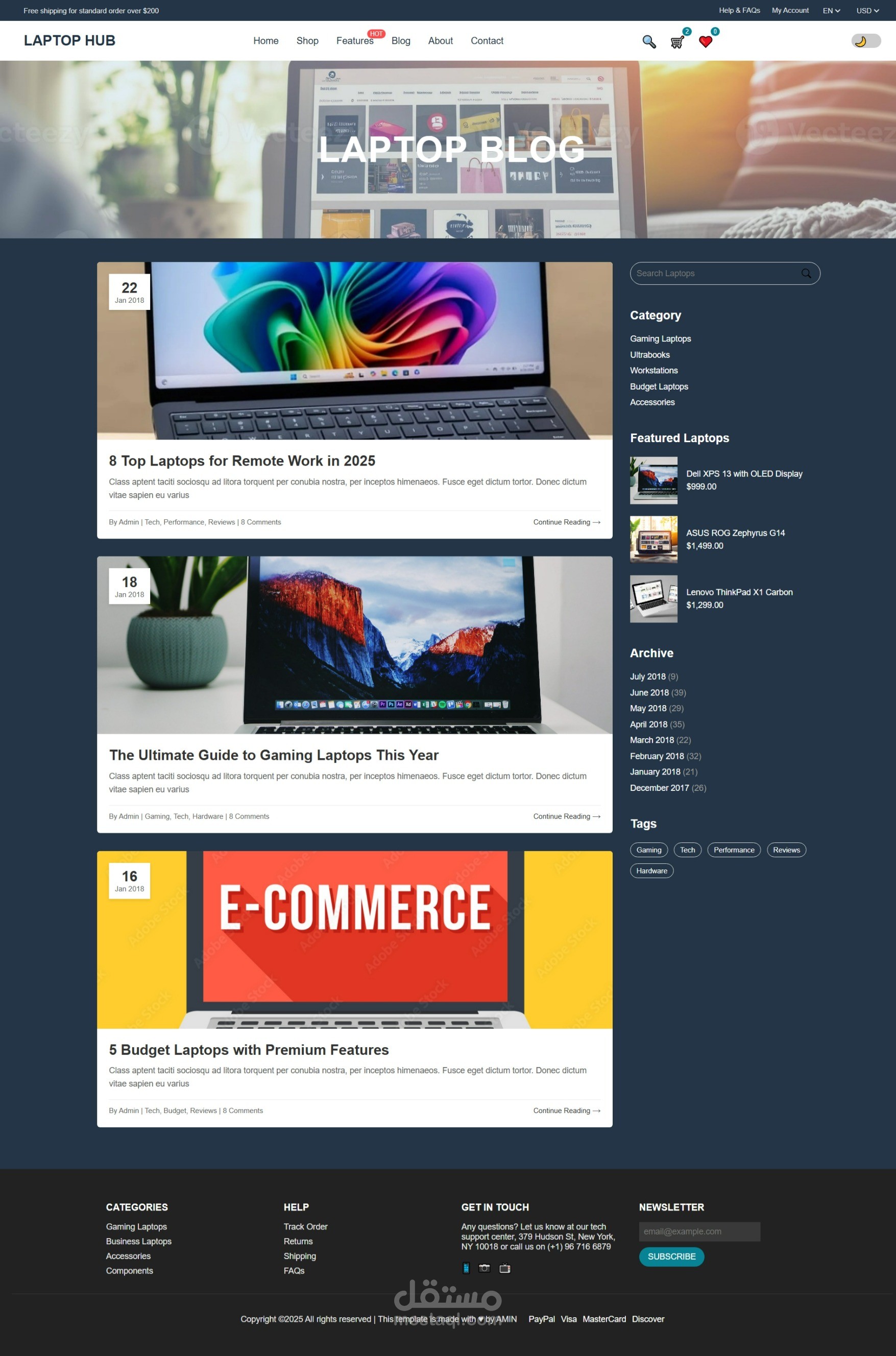 blog page
