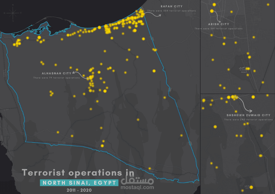 Terrorism in North Sinai, Egypt a comprehensive spatial, spatiotemporal analysis