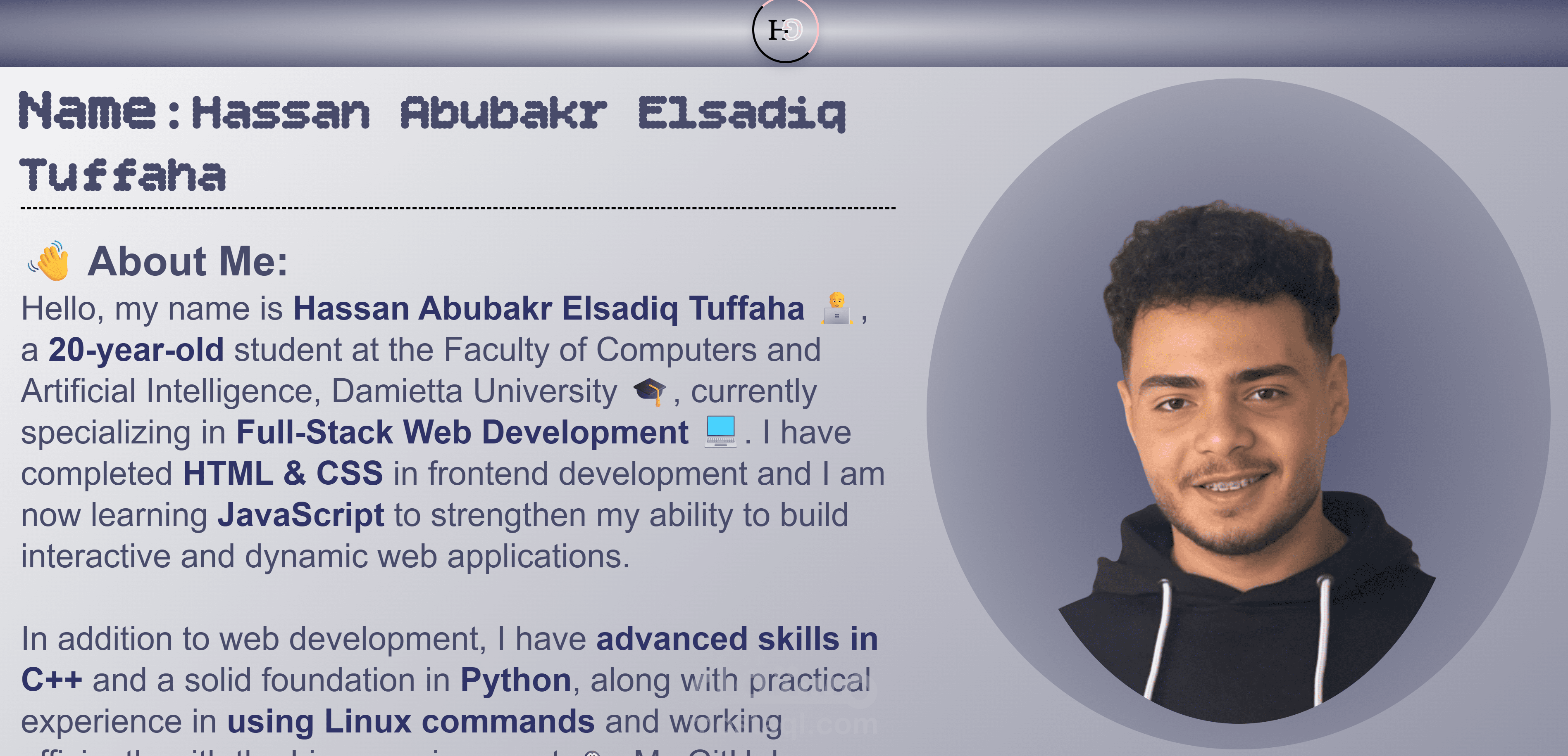 The website for adding portfolios is still under development