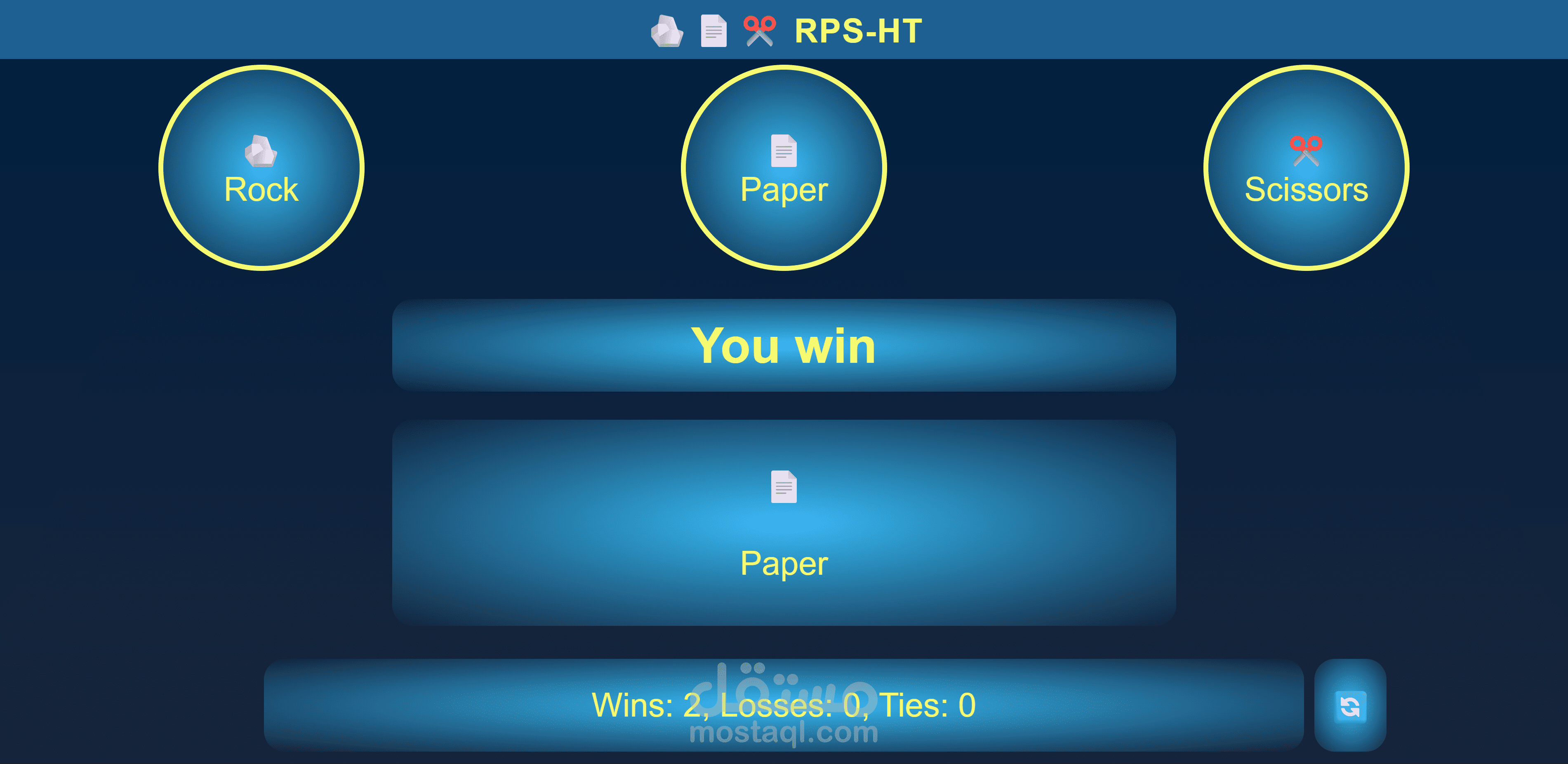 Rock, Paper, Scissors game