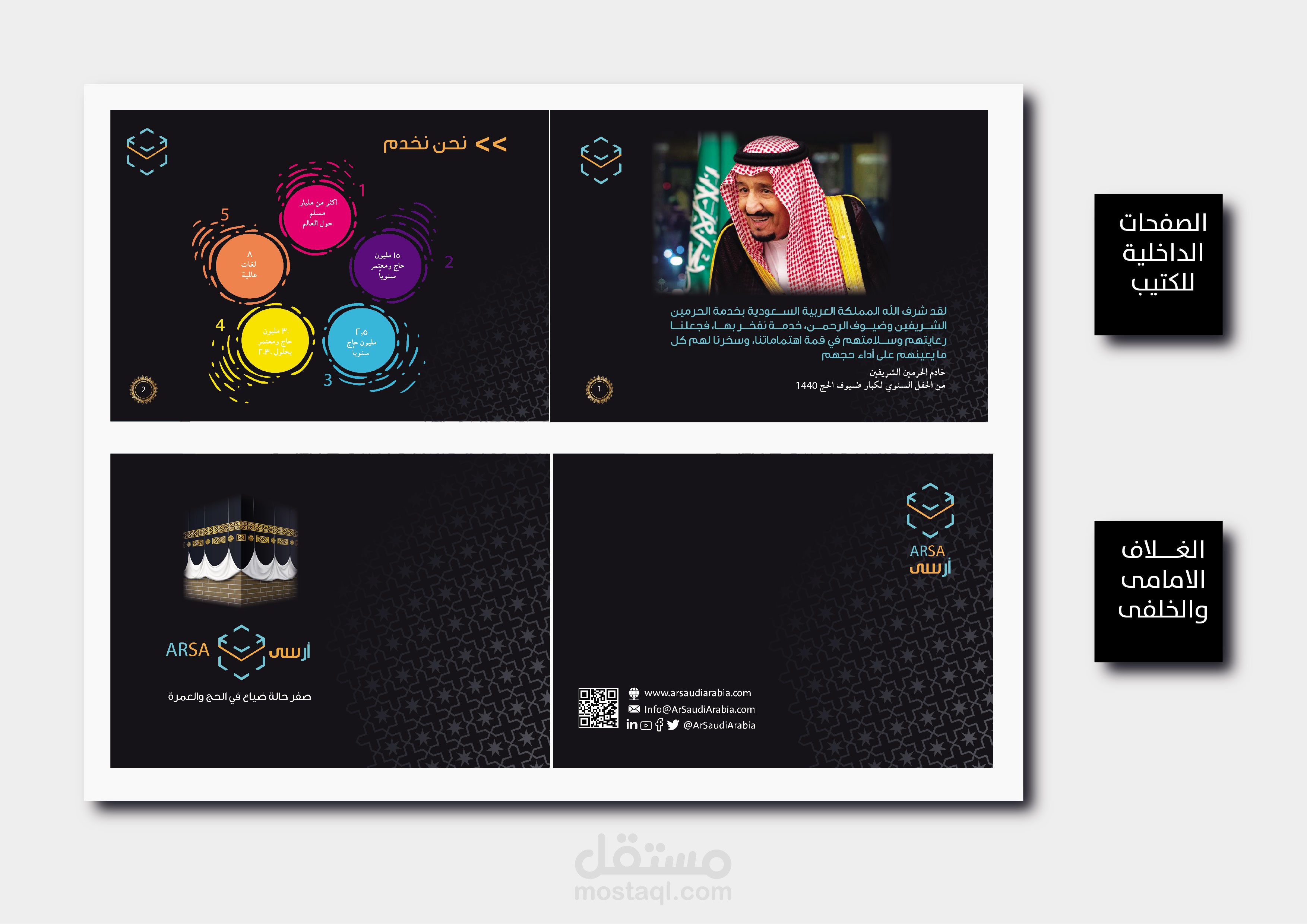 مشروع على الغامدى تصميم كتيب 14 صفحة