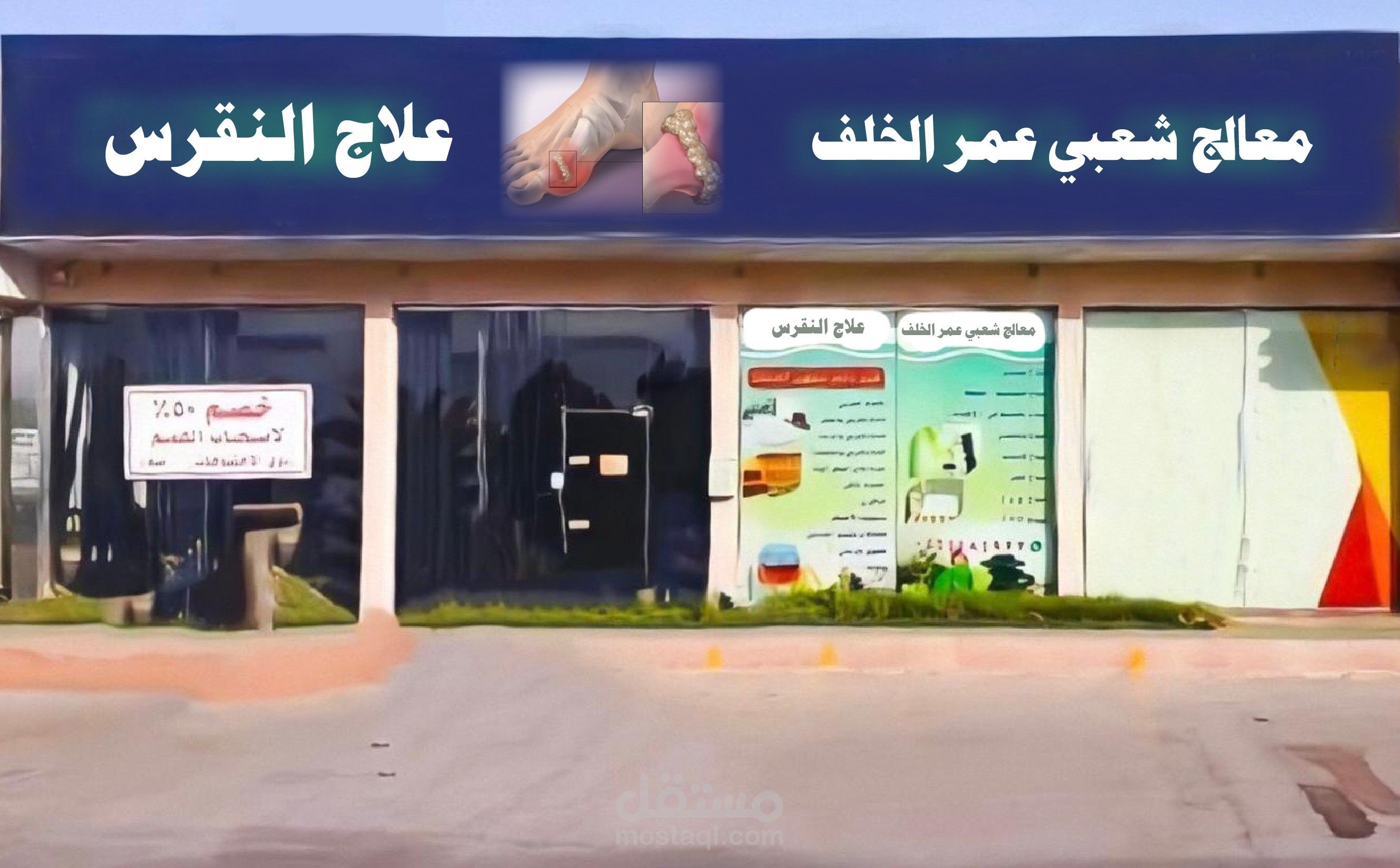 تصميم لوحات محلات لاضافتها بجوجل ماب